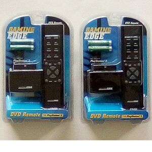 2 Packs of Gaming Edge DVD Remote for use with PlayStation 2